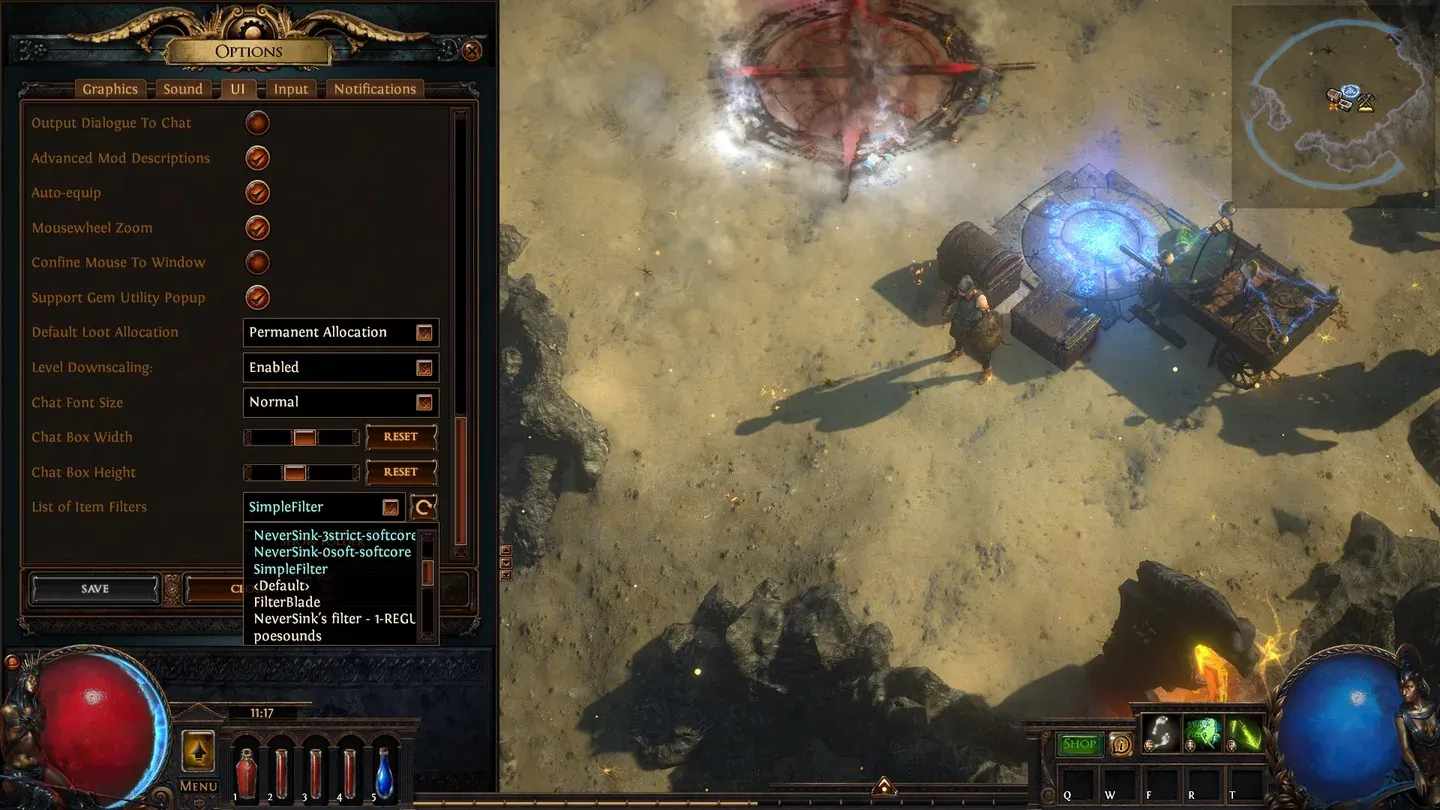 Vendor recipe trade window