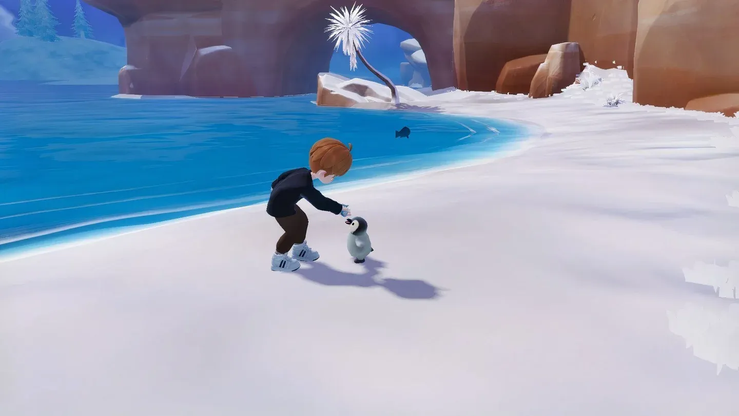 Penguin spawn area in Winter Utopia