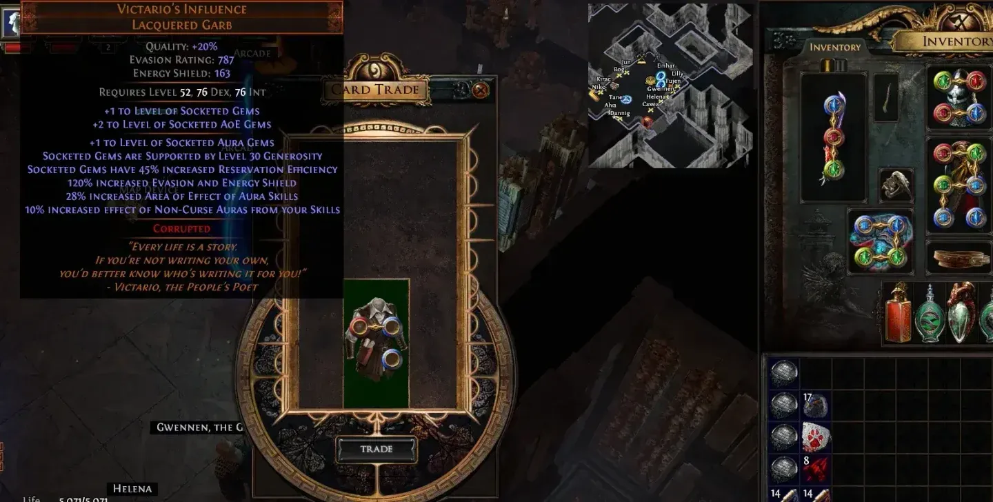 Pyroclast Mine gem setup