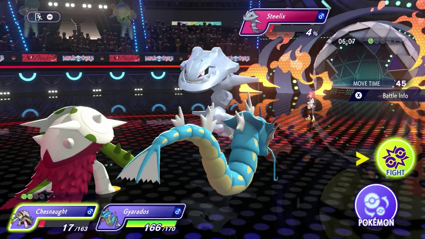 Pokemon Champions battle screen