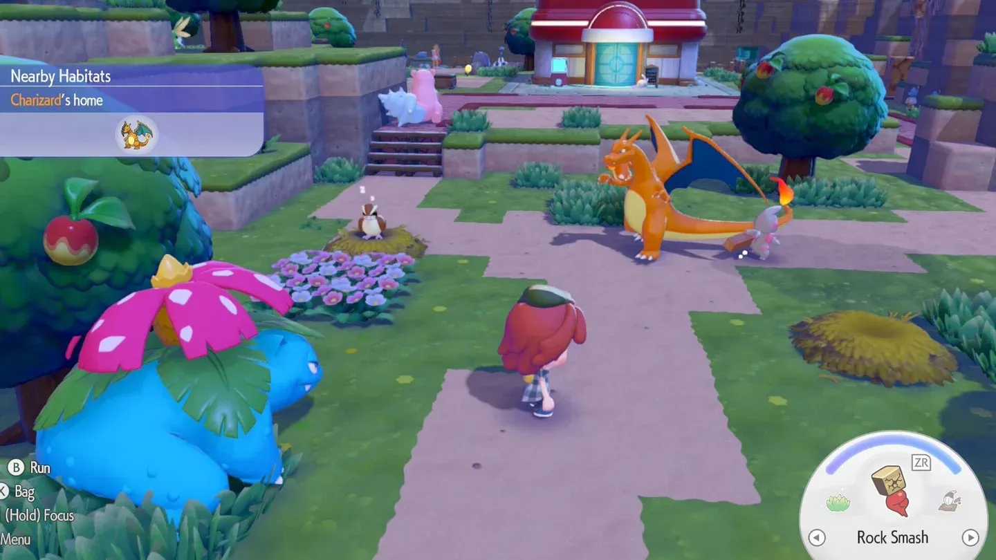 Evolved Pokémon appear in habitats