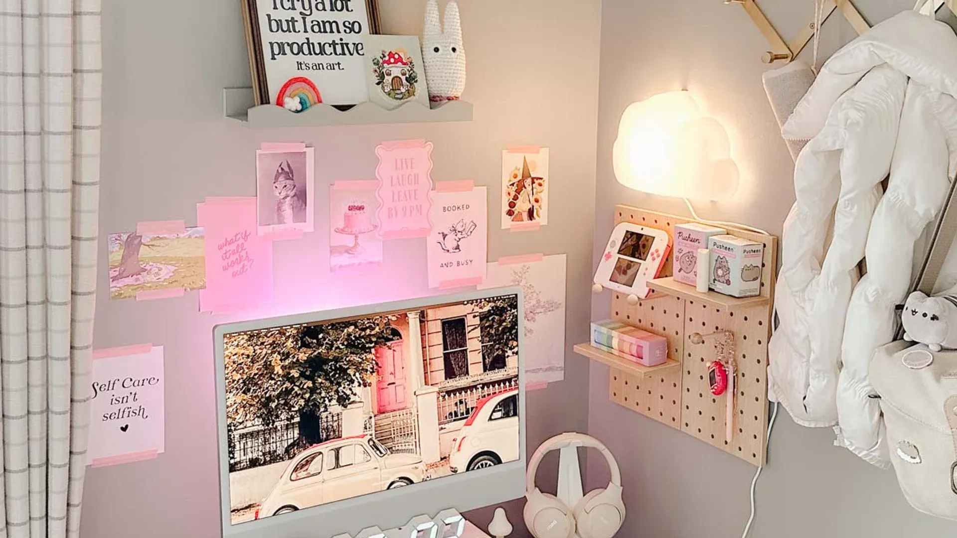 Cozy Gaming Setup Ideas: Create an Aesthetic Desk - Caitlin Marie Design