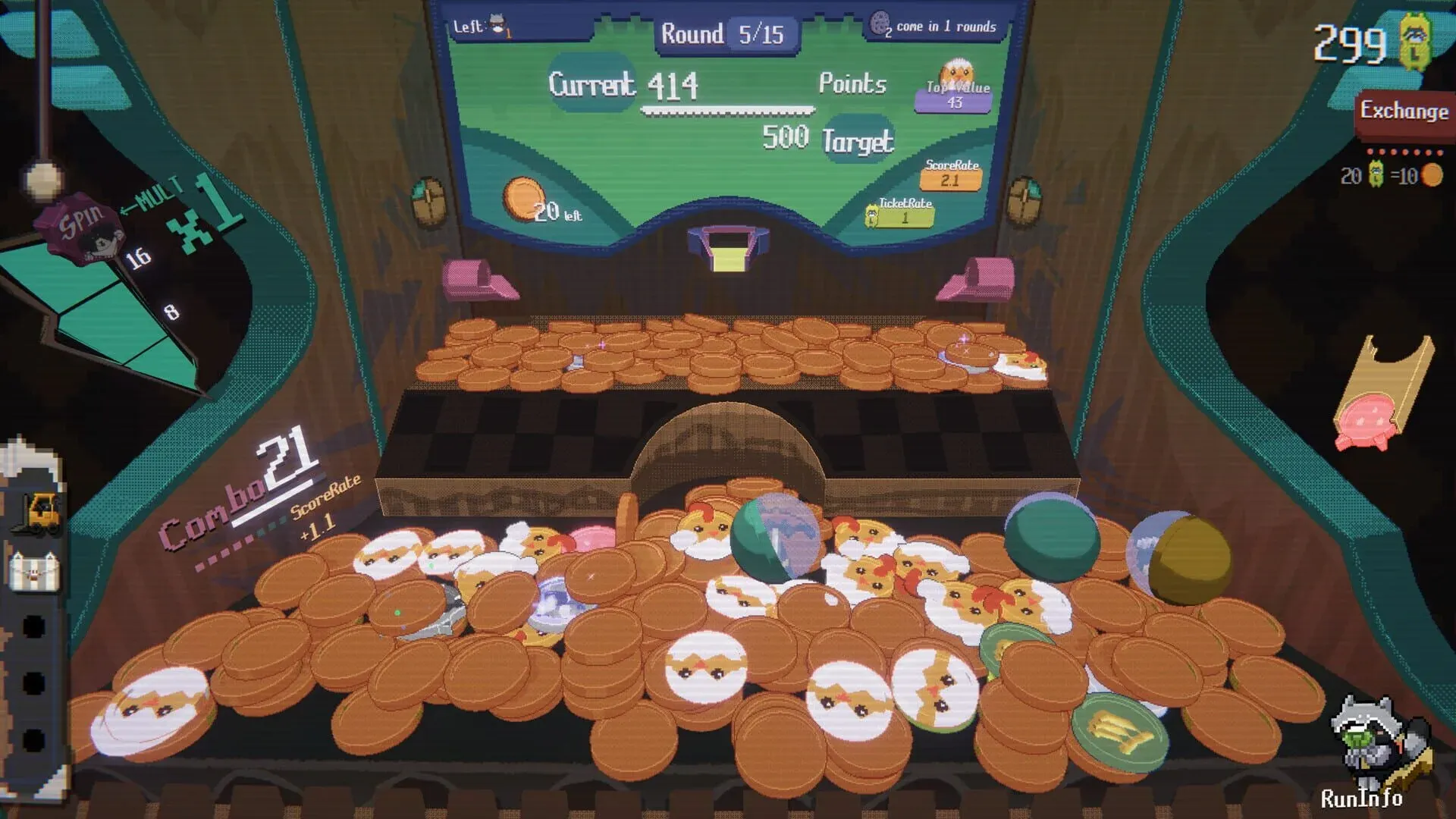RACCOIN: Coin Pusher Roguelike Screenshot 8