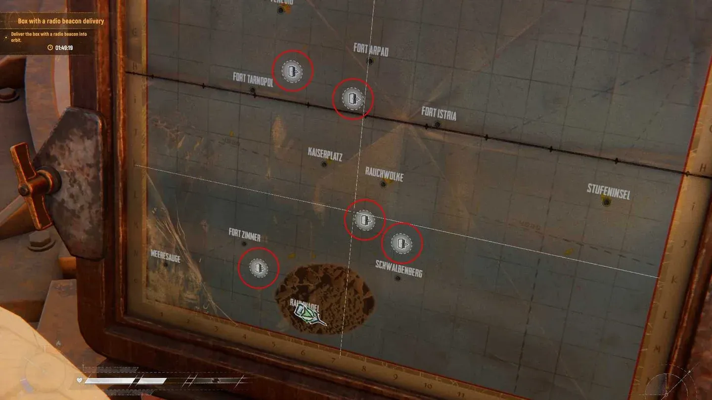 Voyage mode map layout