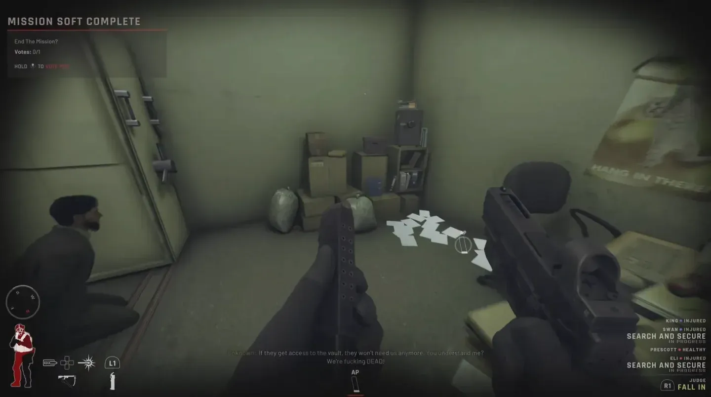 Safe Keycard on lobby guard