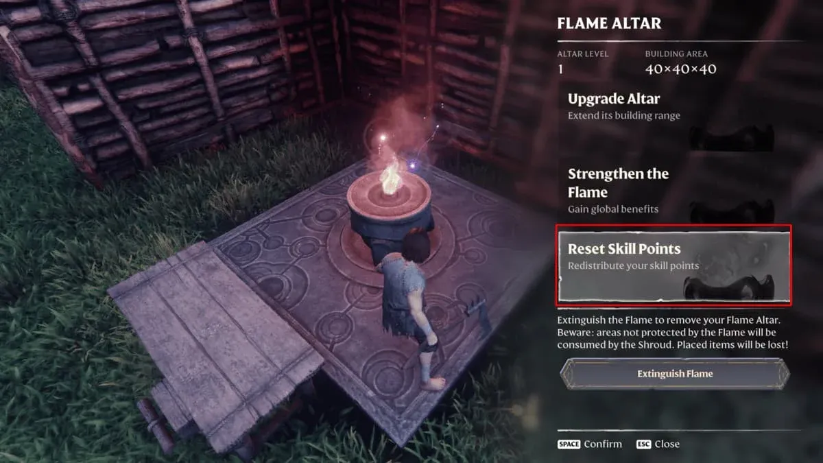Reinicio en el Flame Altar