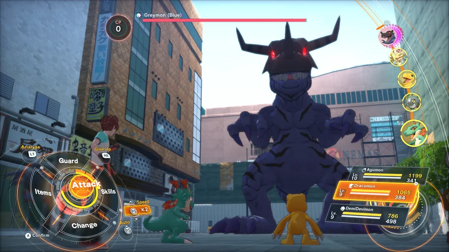Digimon evolution selection