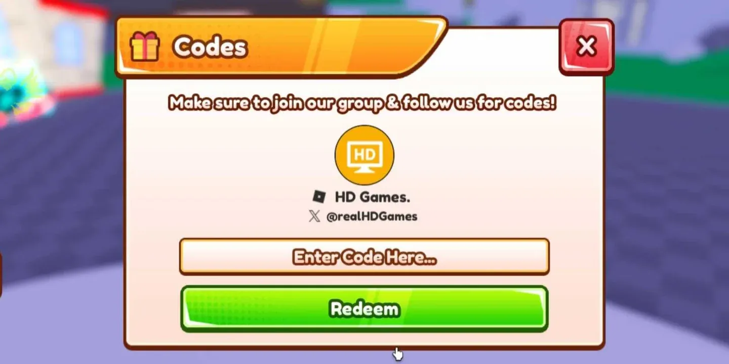 Code entry overlay screen