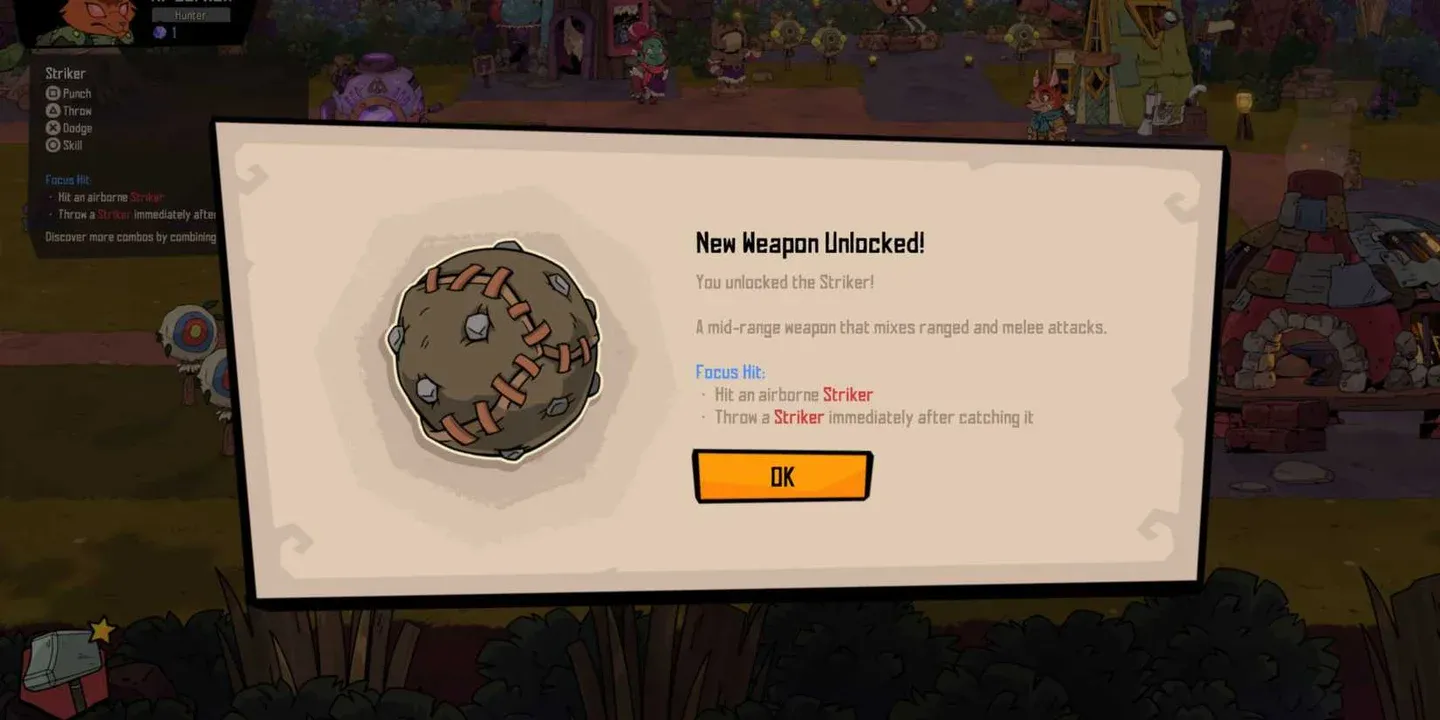 Weapon rack upgrade screen