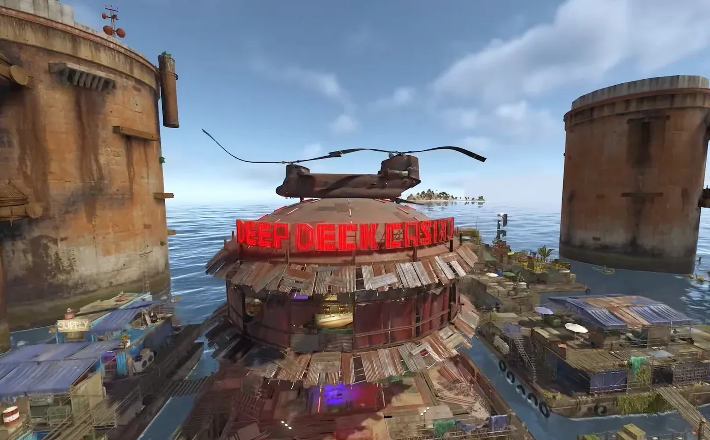 Ocean monument loot site