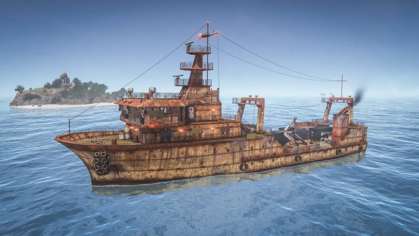 Rust naval PvP combat