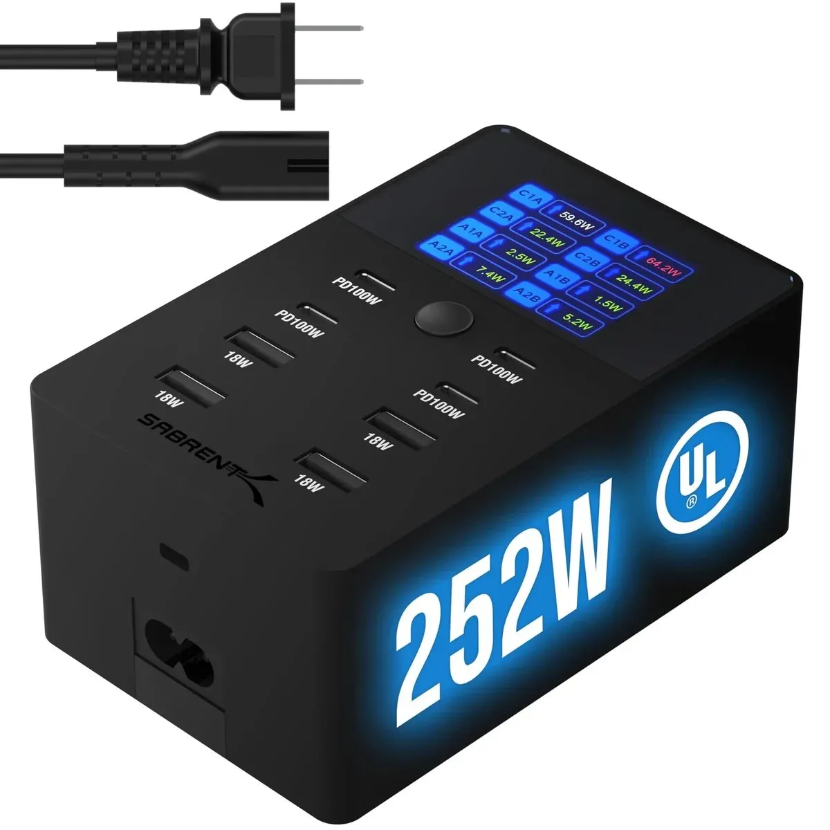 Sabrent's 8-Port 252W USB Charging Station Drops to $59.60
