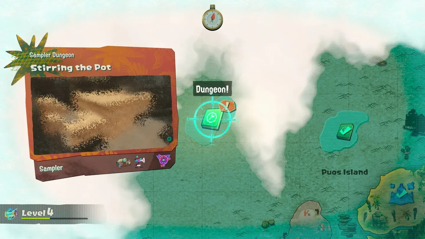 Sampler Dungeon map overview