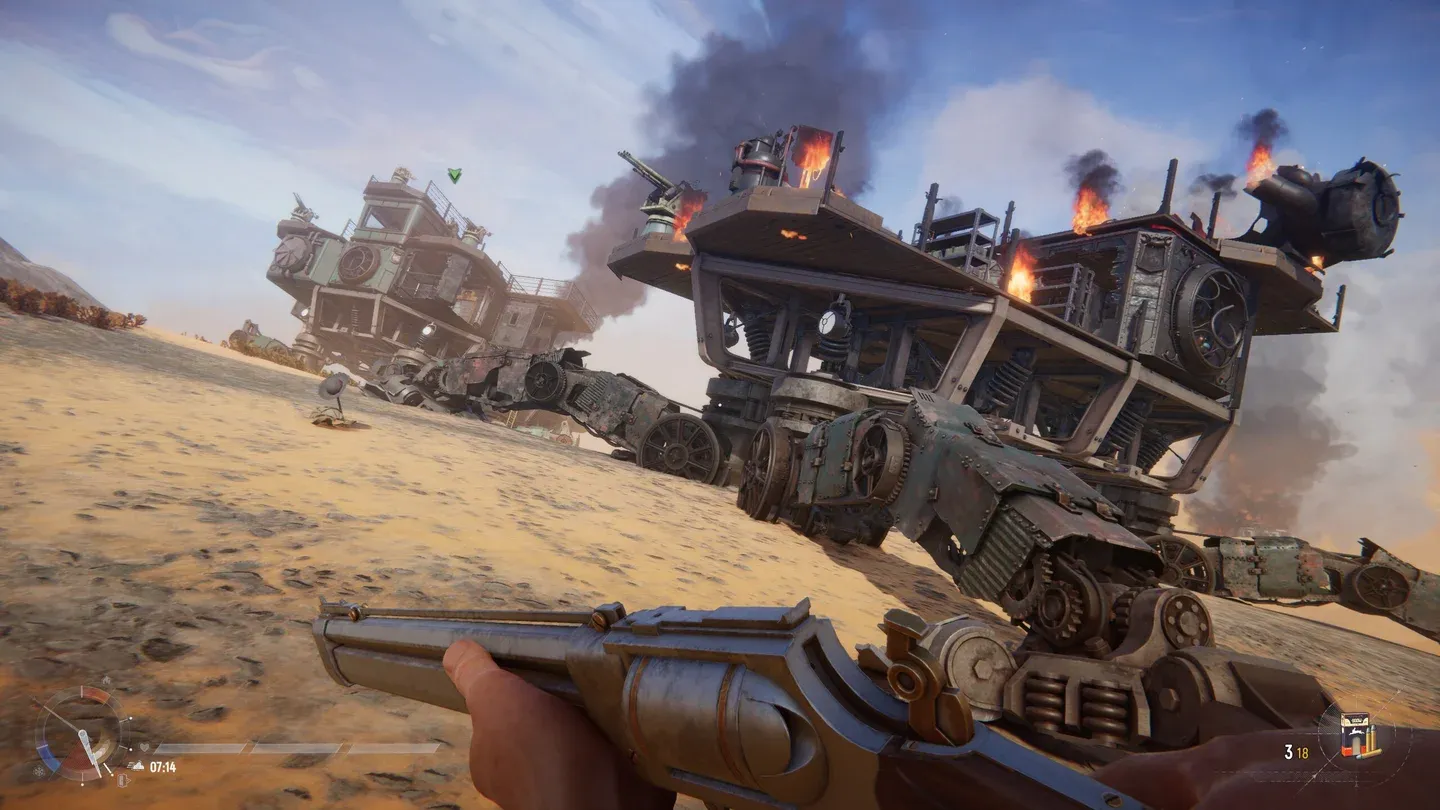 Autocannon in active combat