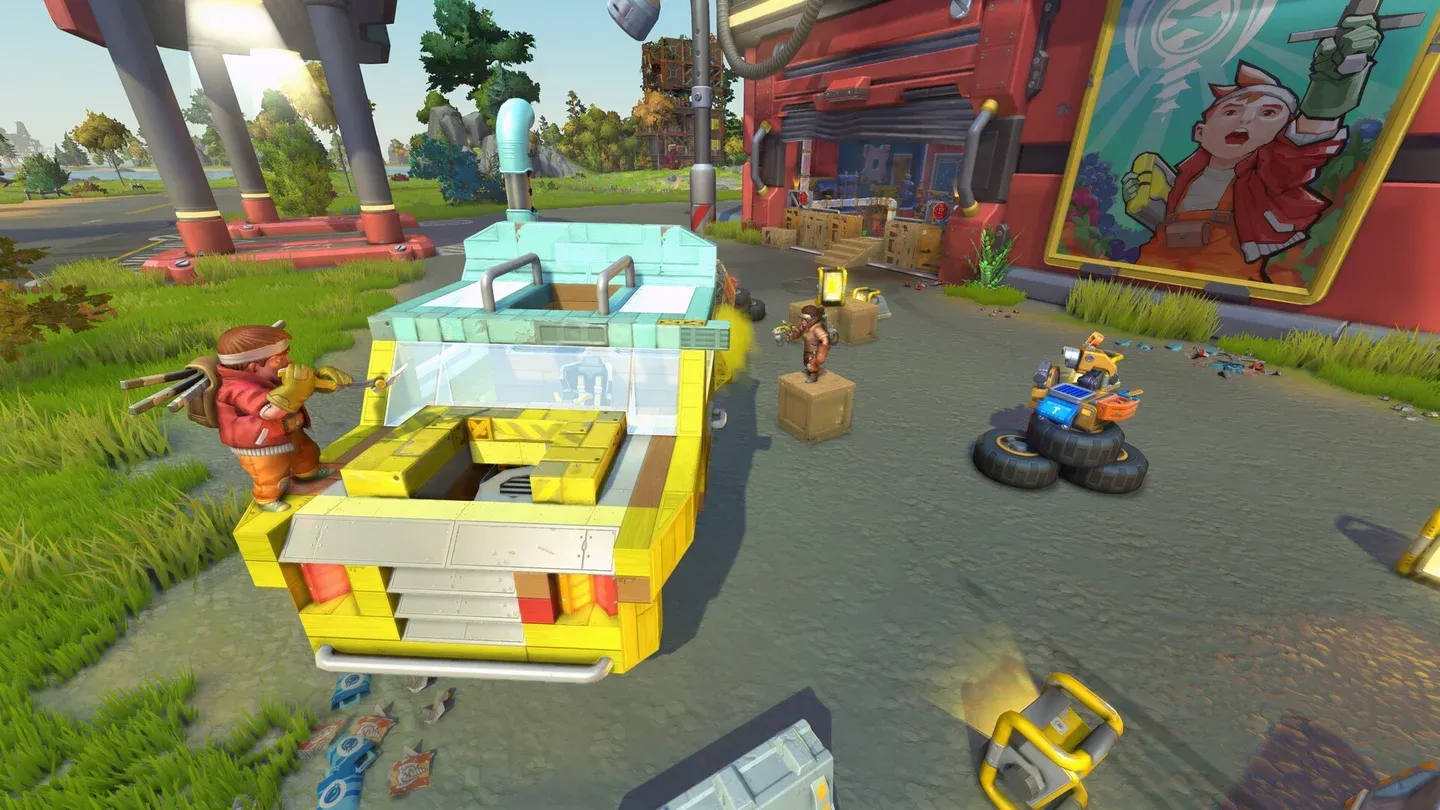 Packing vehicle setup
