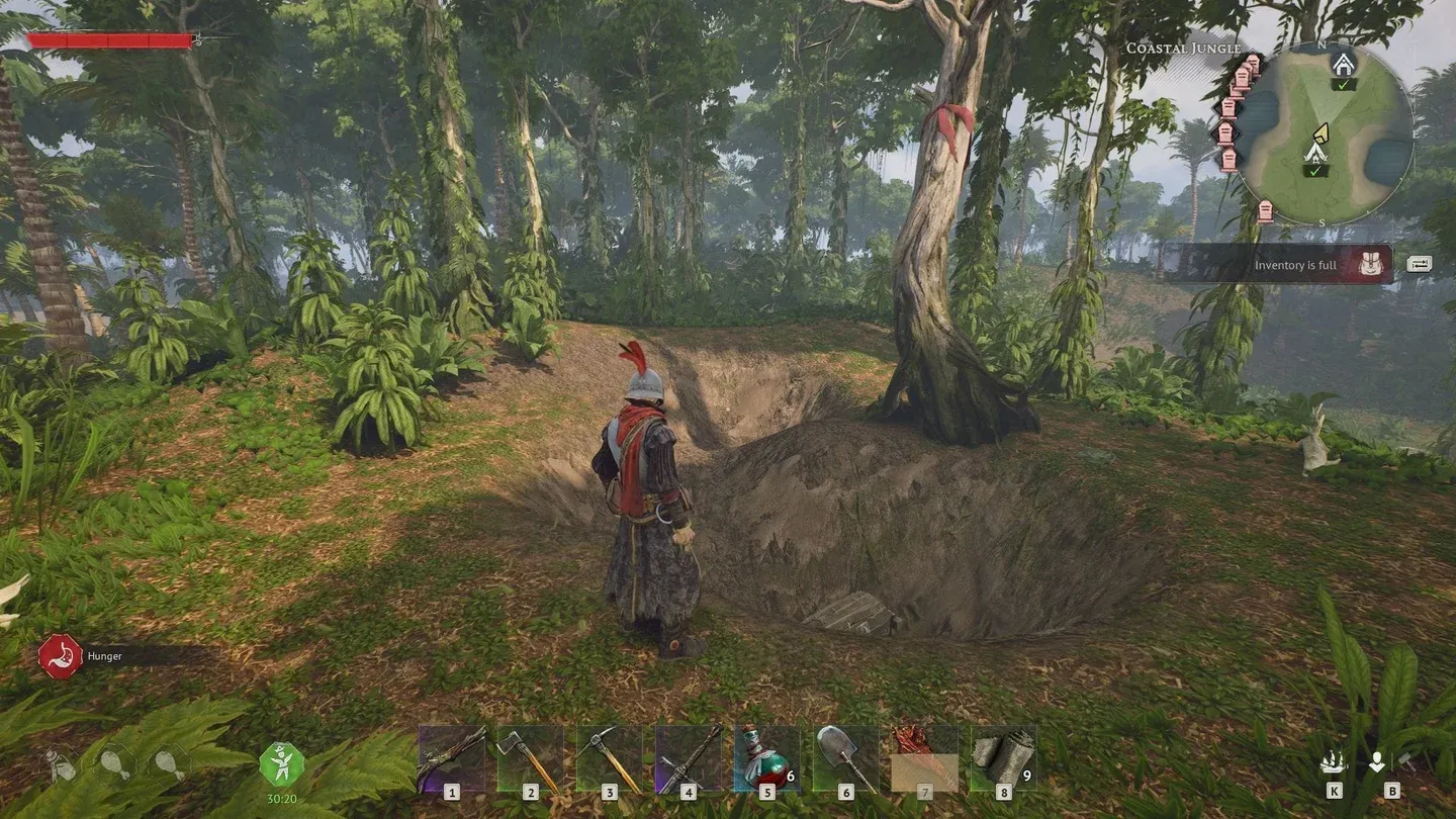 Camp chest outside the tent