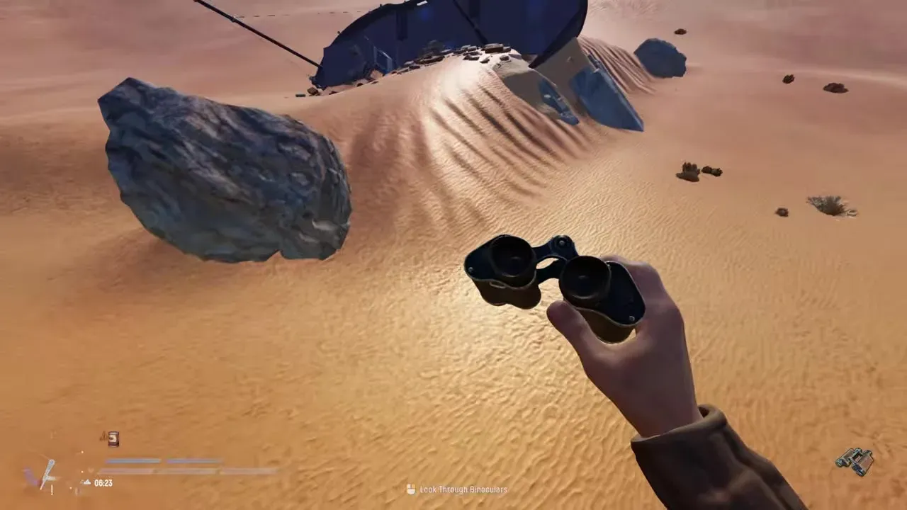 Sand piles hide strong loot