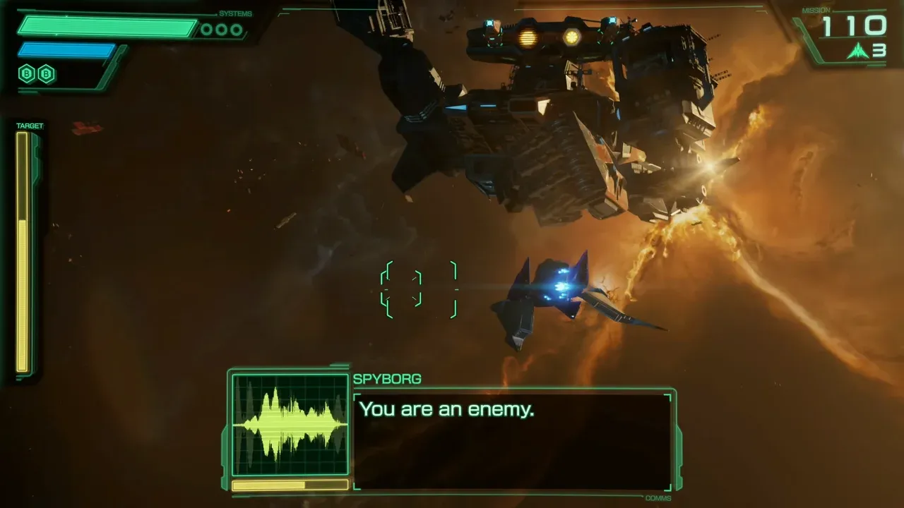Spyborg eye weak points lit