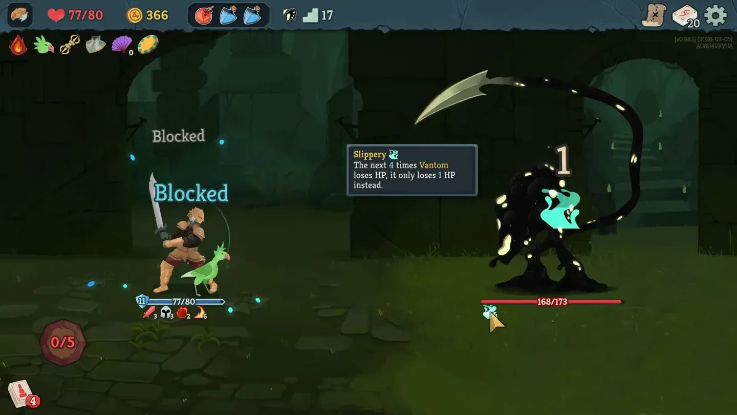 Vantom defeat rewards screen