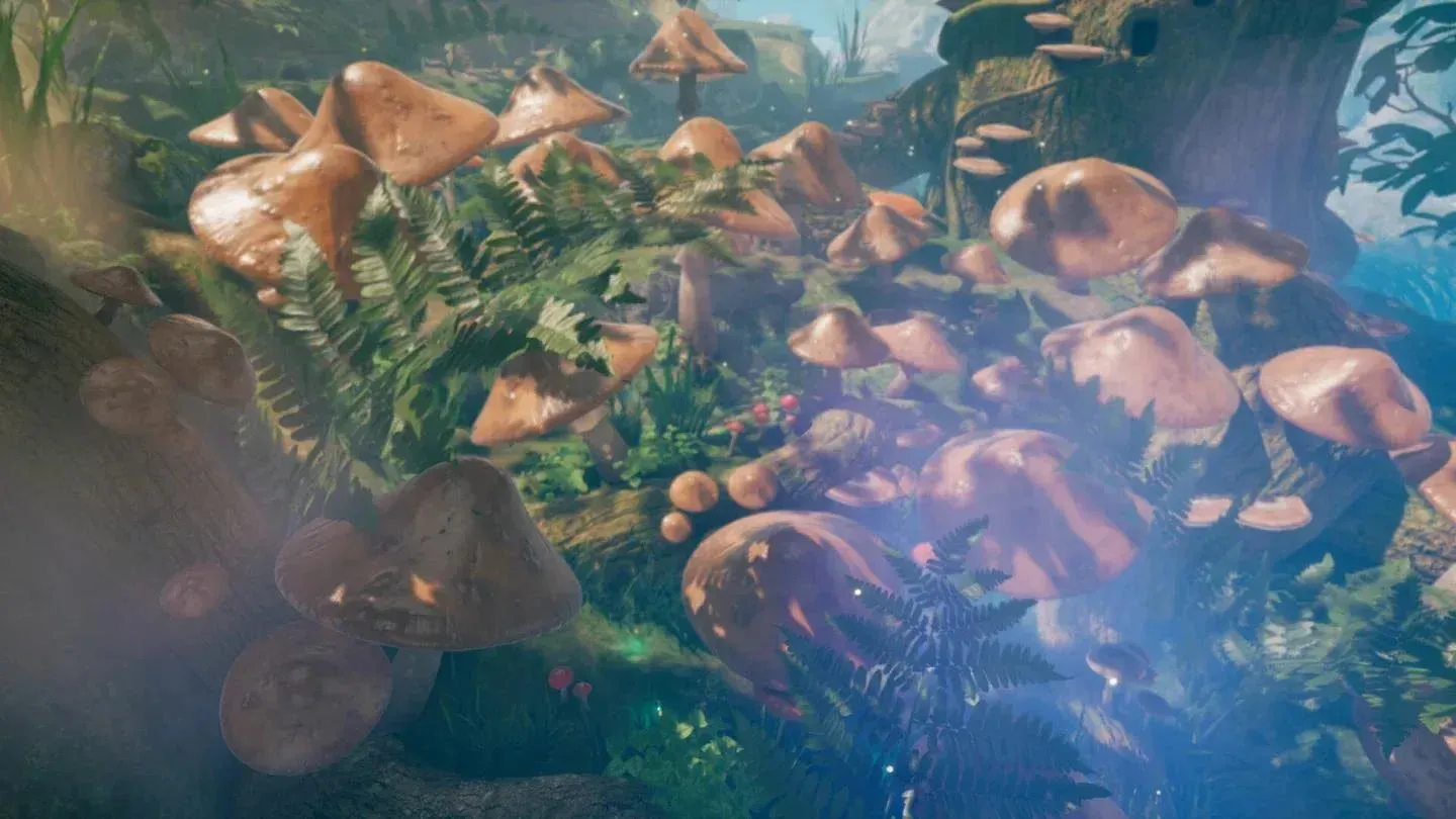 Giant insect encounter in biome