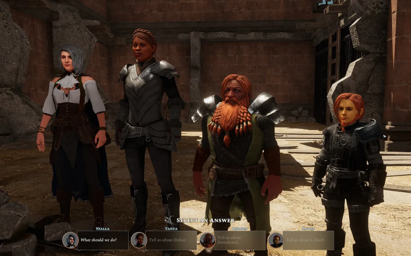 Background choices affect faction standing
