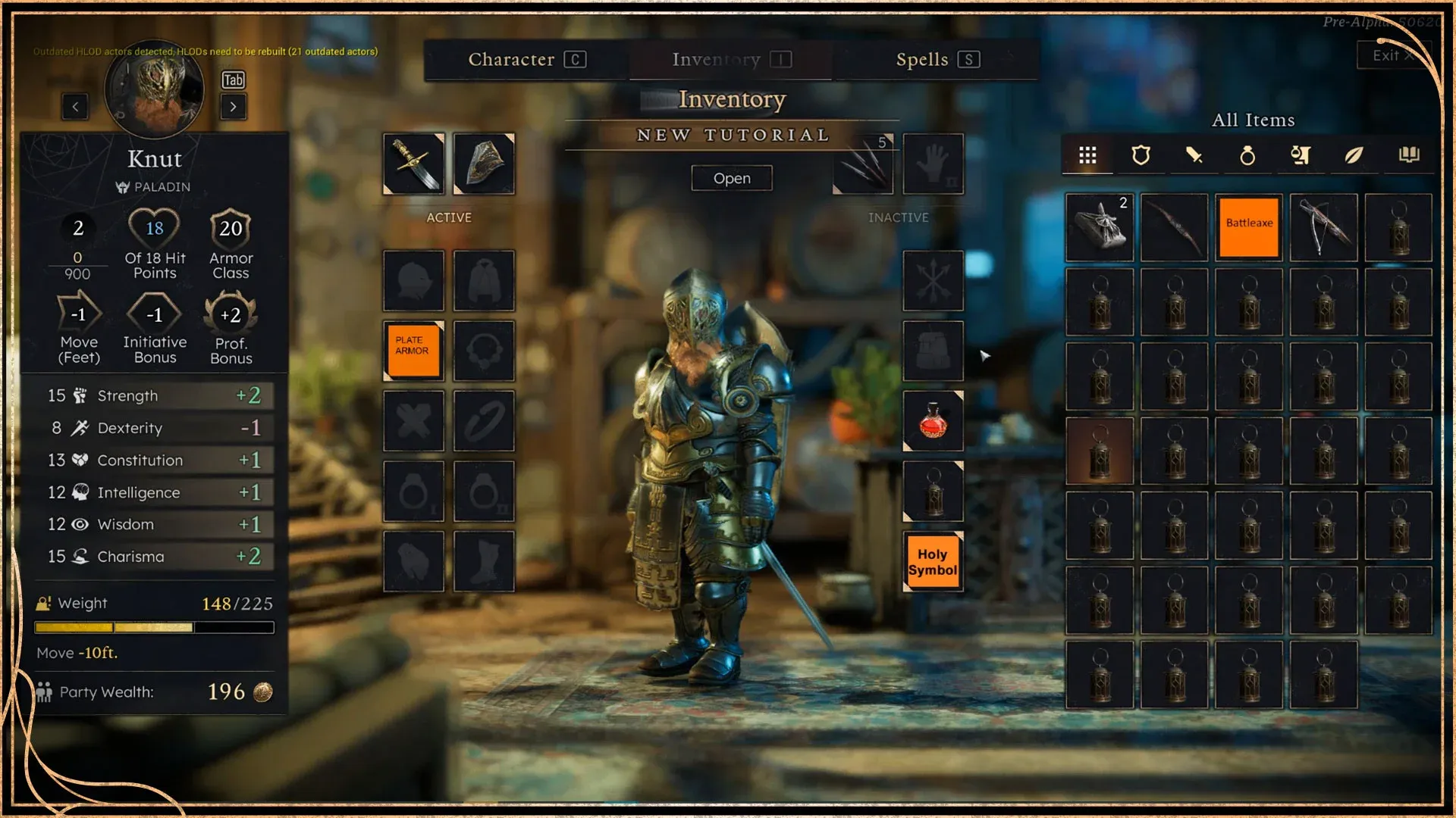 Solasta II Inventory Guide: Master the Grid UI and Backpack System