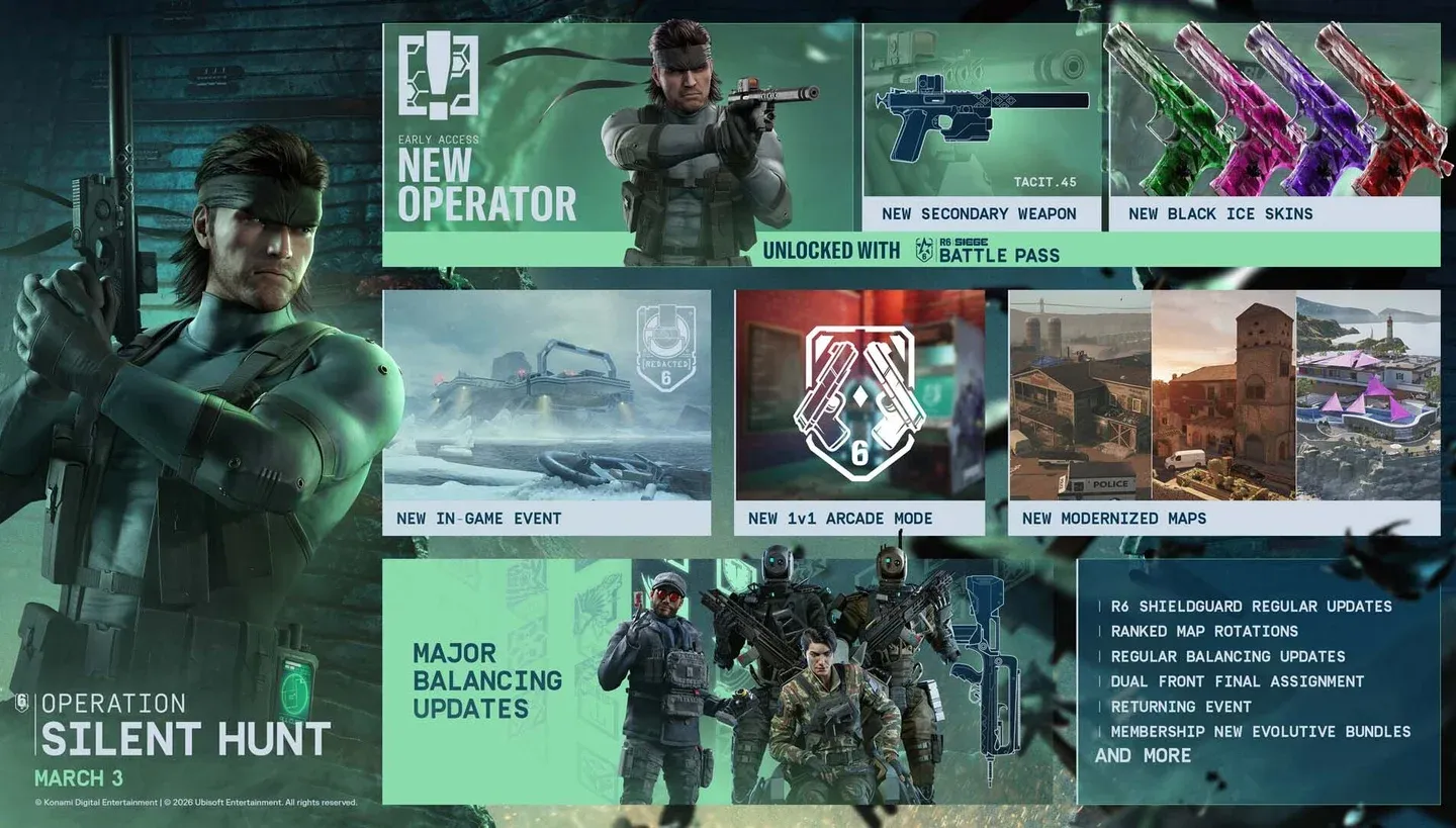 Snake's operator loadout screen
