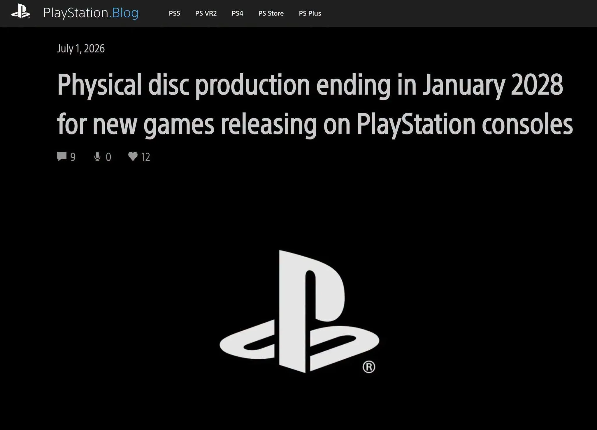 PlayStation Is Killing Physical Games After Years of Praise
