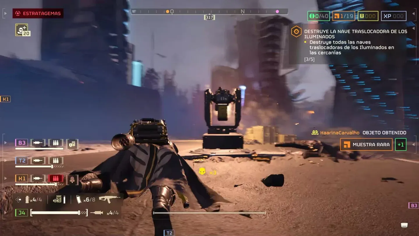 Turret defense on Helldive