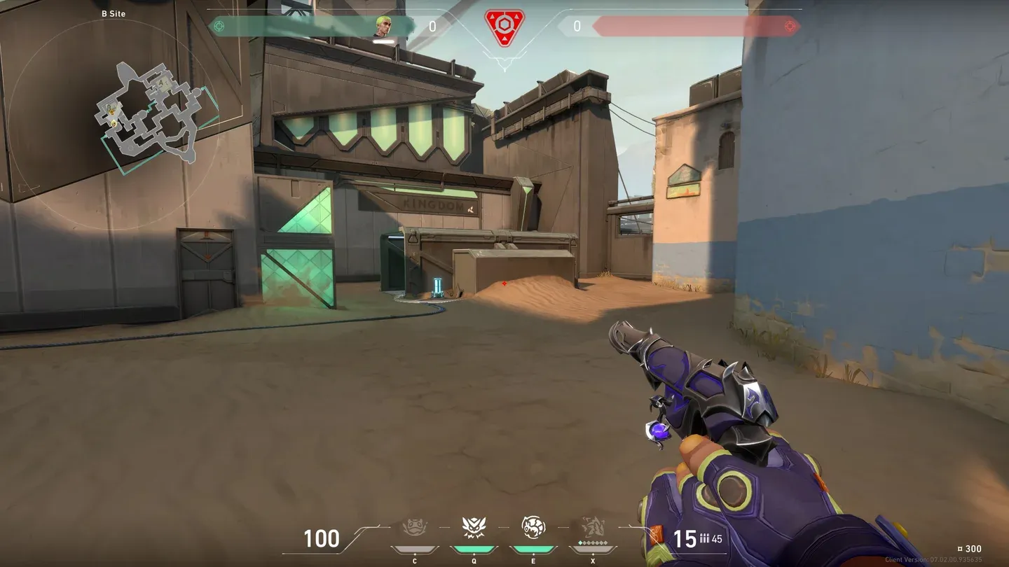 Spike planted at round start