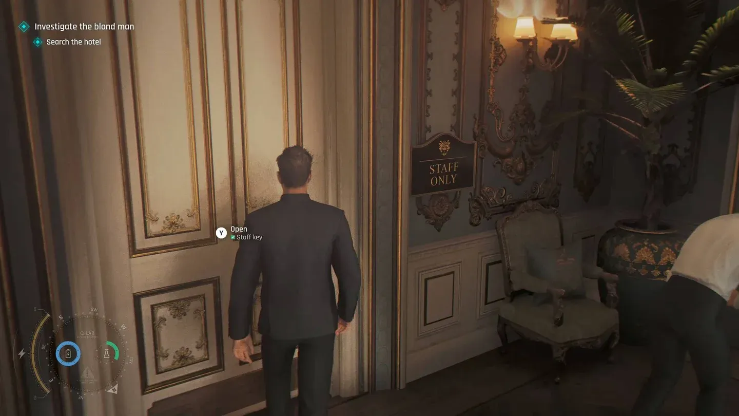 Staff Only entrance route