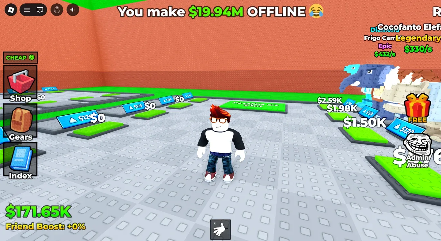 Trade Machine menu options