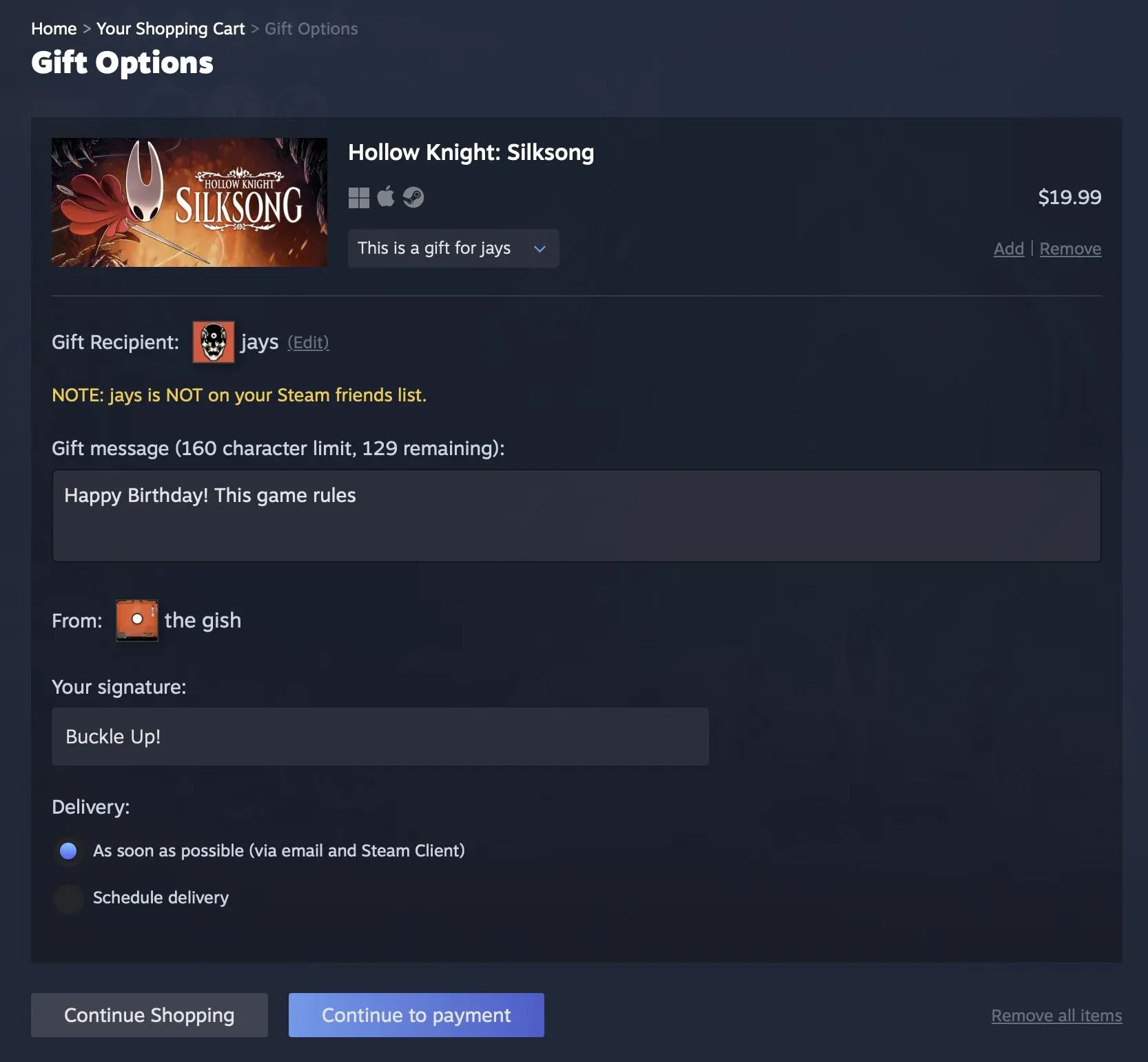 Steam now lets you gift games to anyone, no friend request required