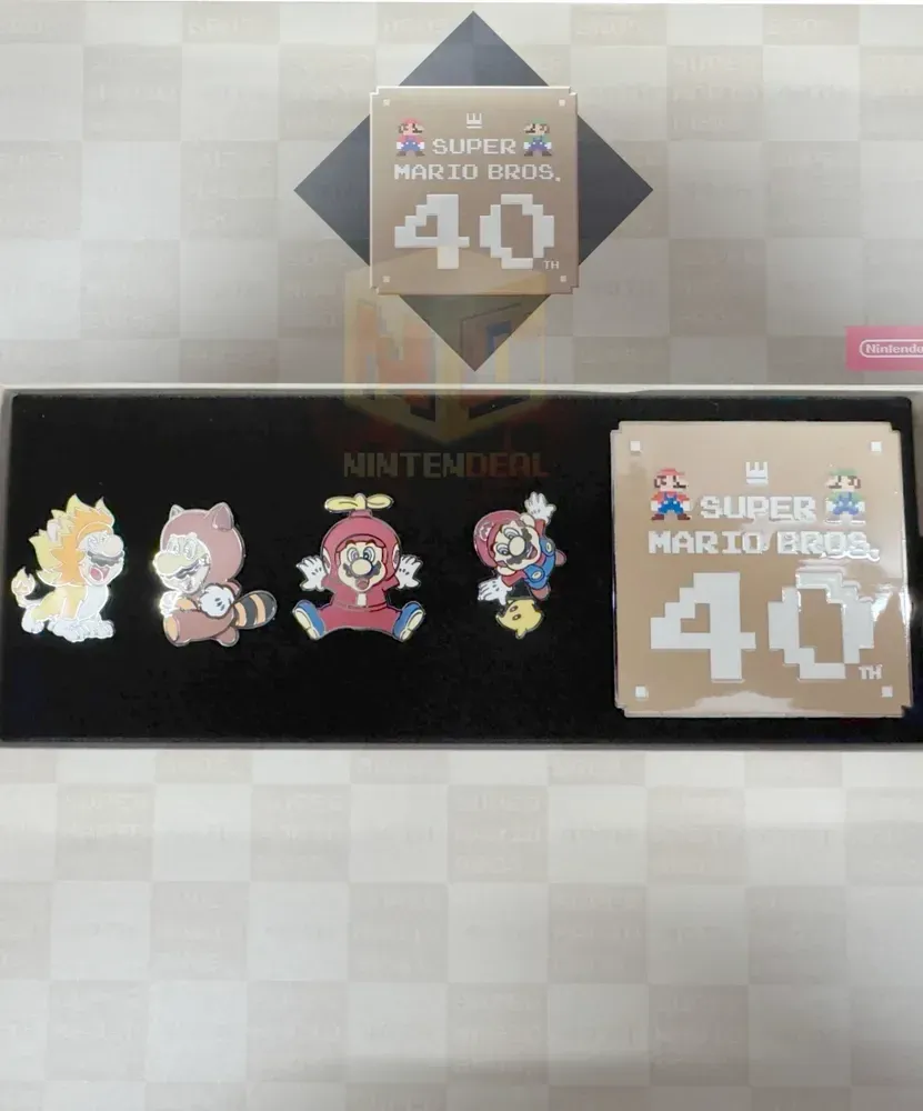 Nintendo's Super Mario 40th Anniversary Pin Set Is Live at GameStop