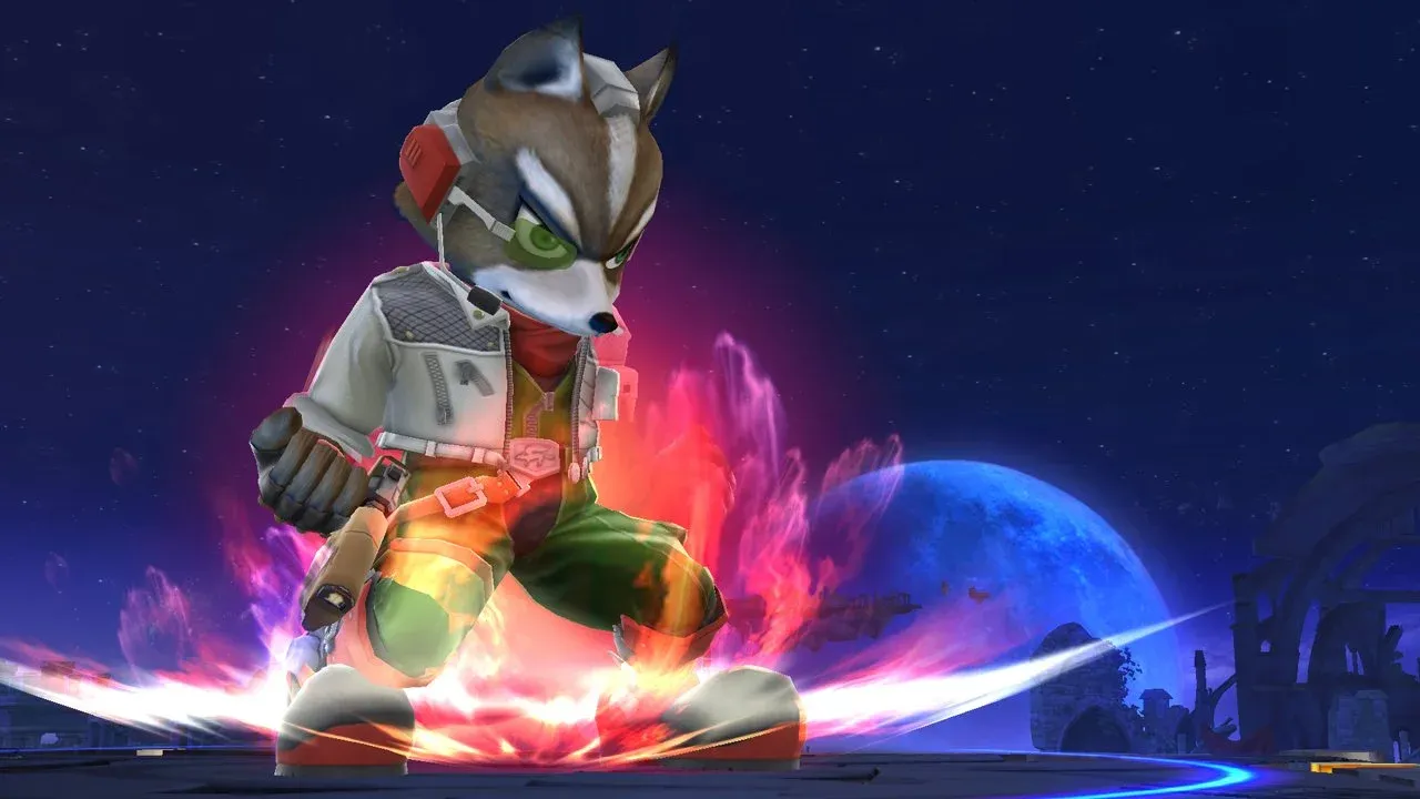 Fox McCloud in Smash Bros