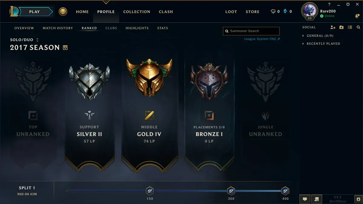 Split reward milestone tracker