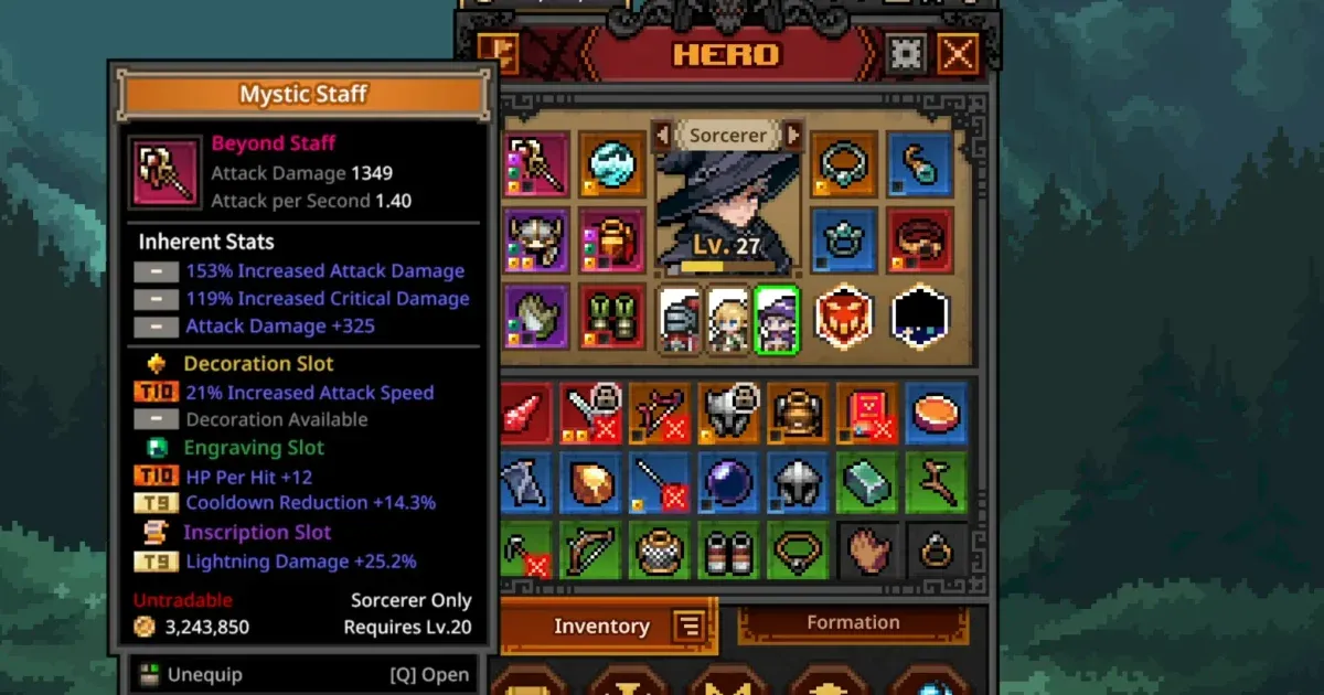 TBH Task Bar Hero Cube Crafting Guide [Tips & Gear Slots] | GAMES.GG