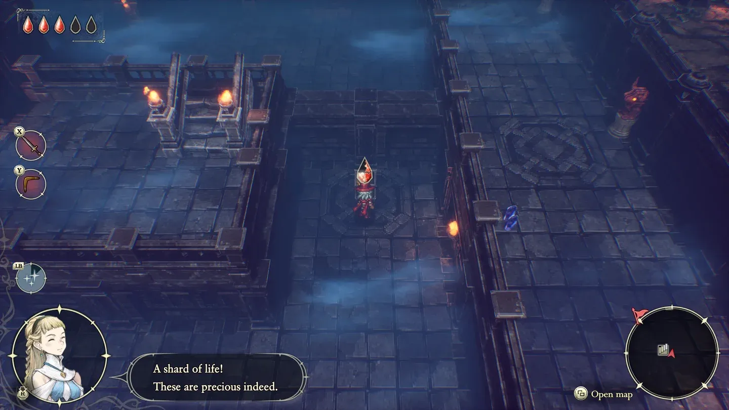 Blue chest shard pickup