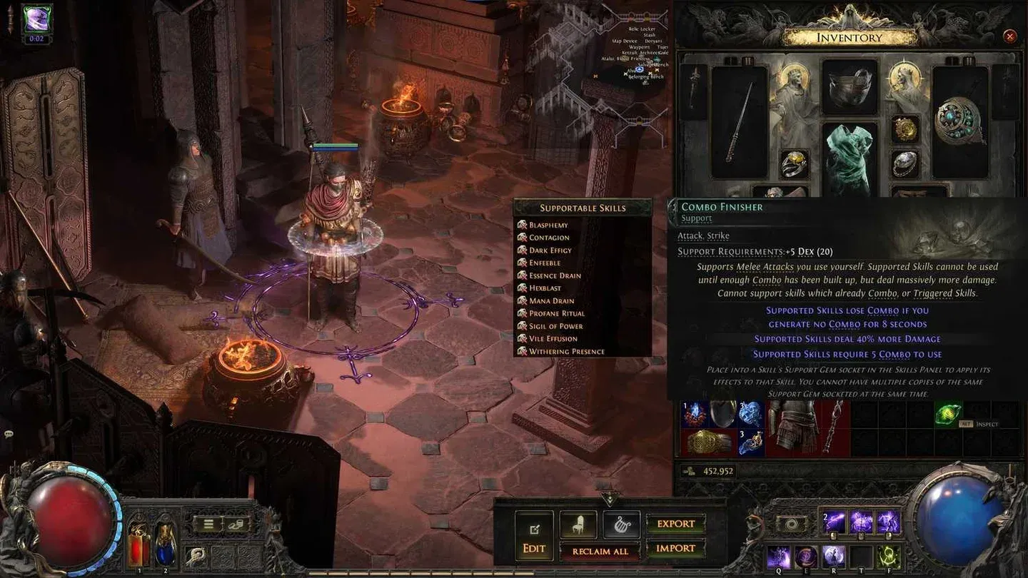 Power charge tracking UI