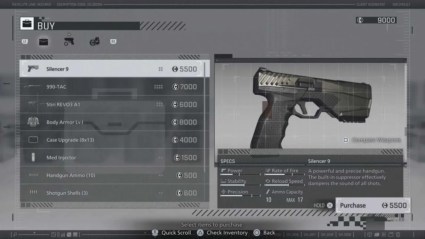 Special Content Store menu