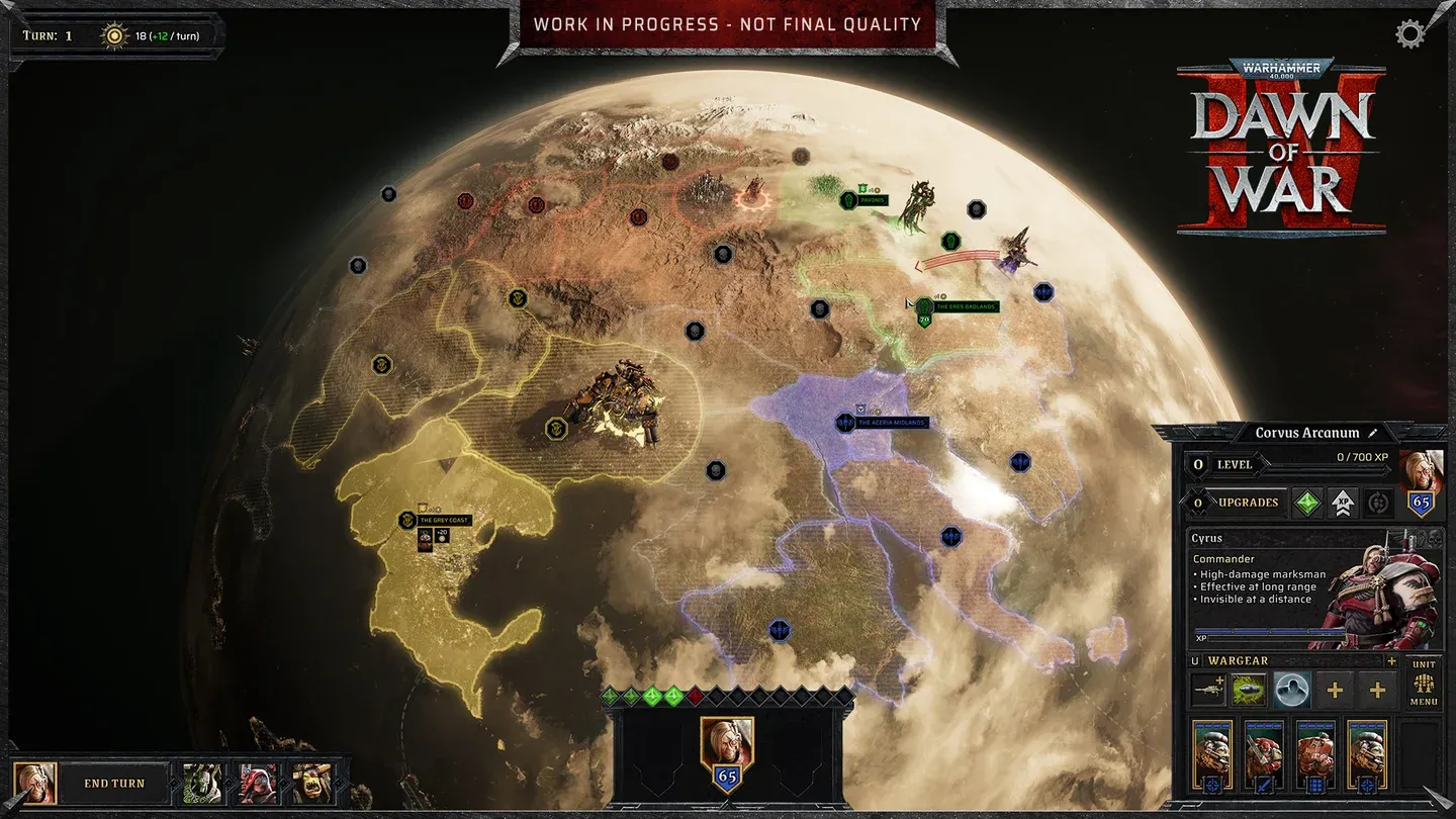 Crusade Mode campaign map