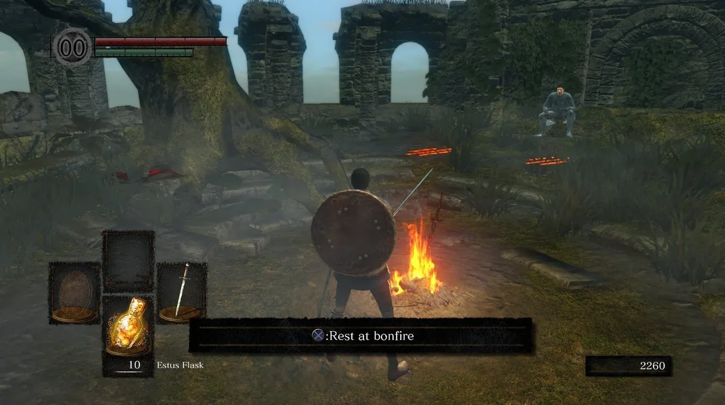 Dark Souls 3 bonfire screen