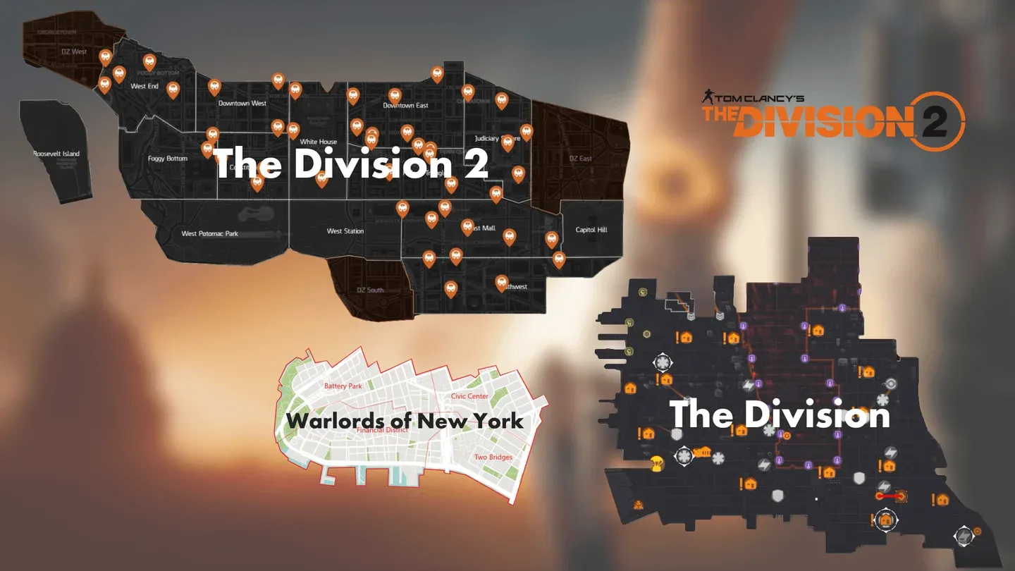 Lower Manhattan district map