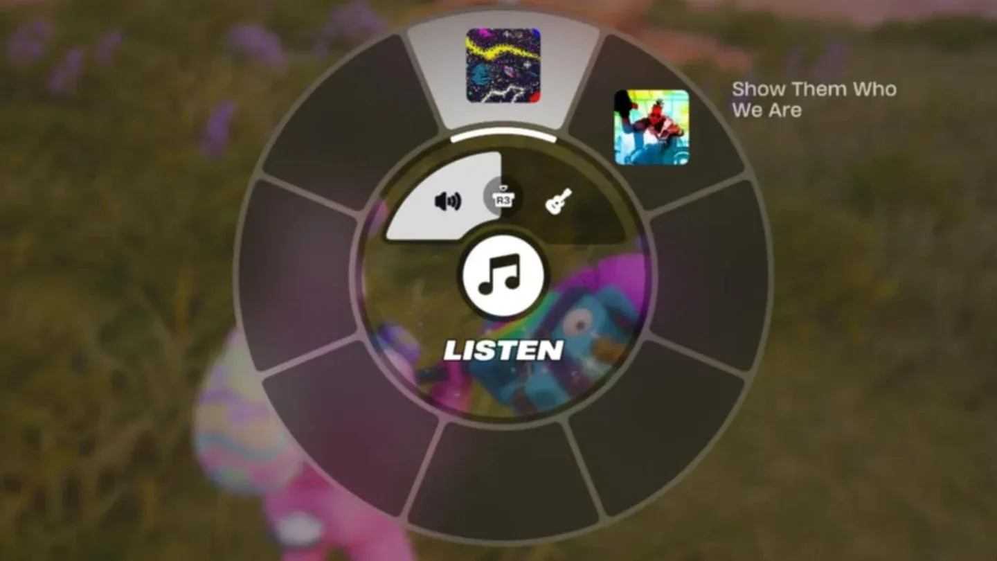 Jam Track Player menu overlay