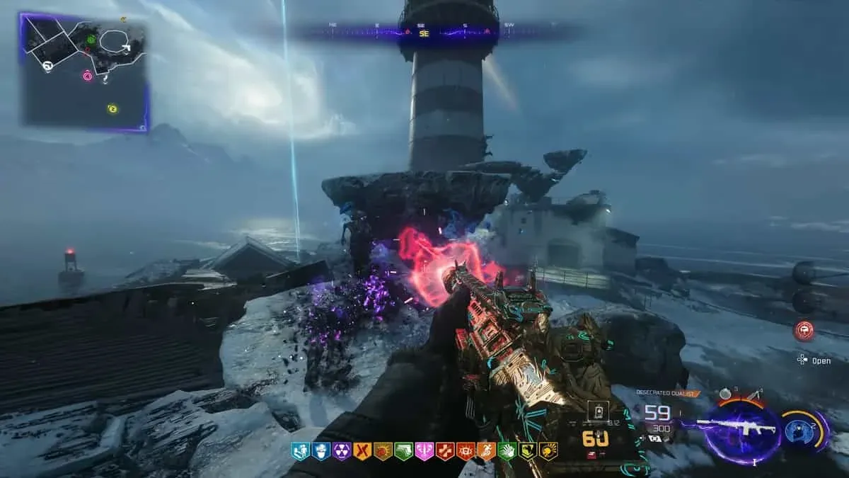 Ravager teleports across three phases