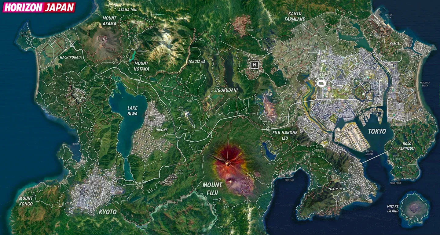 Festival site object clusters