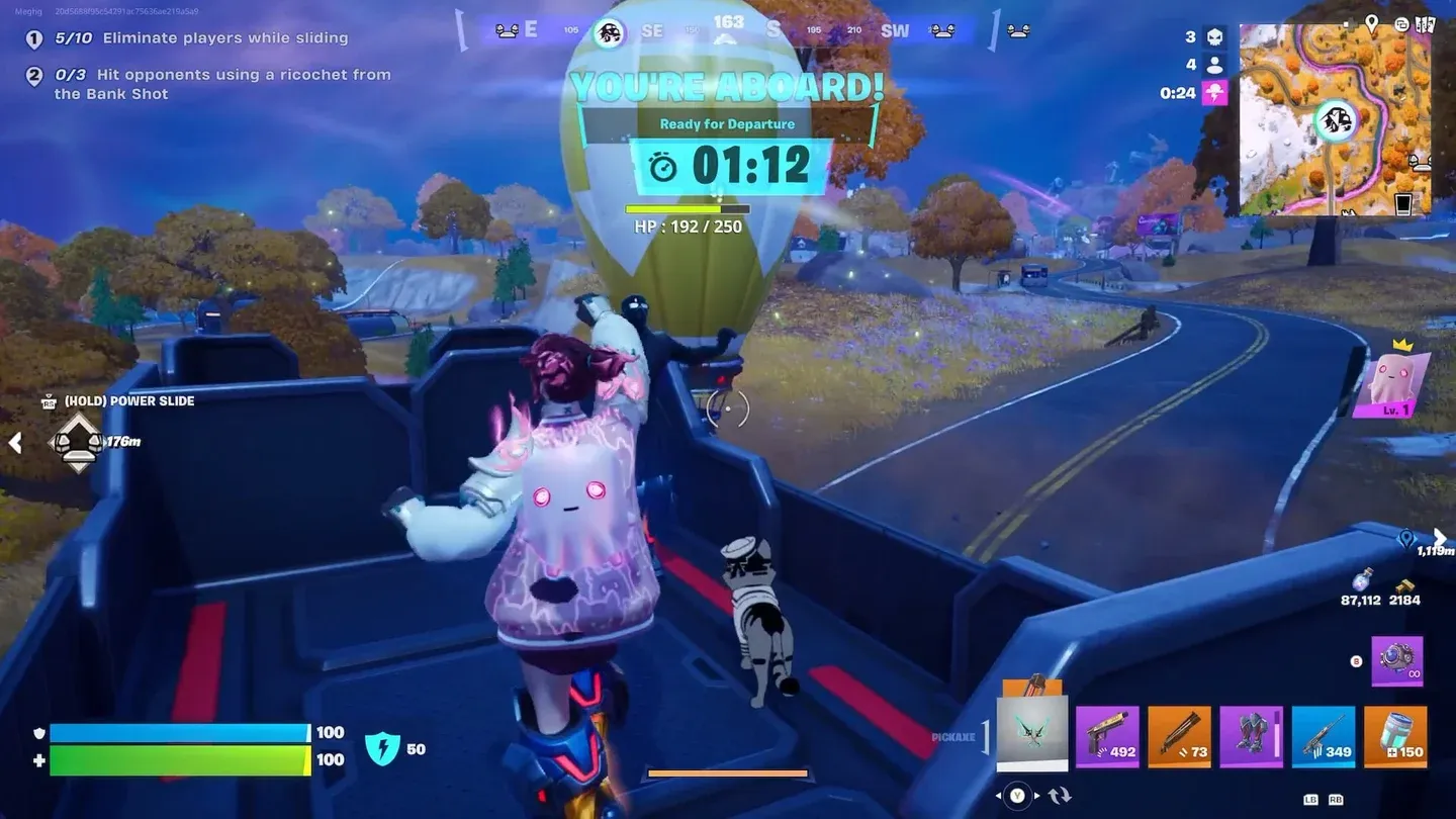 Item Shop back bling section