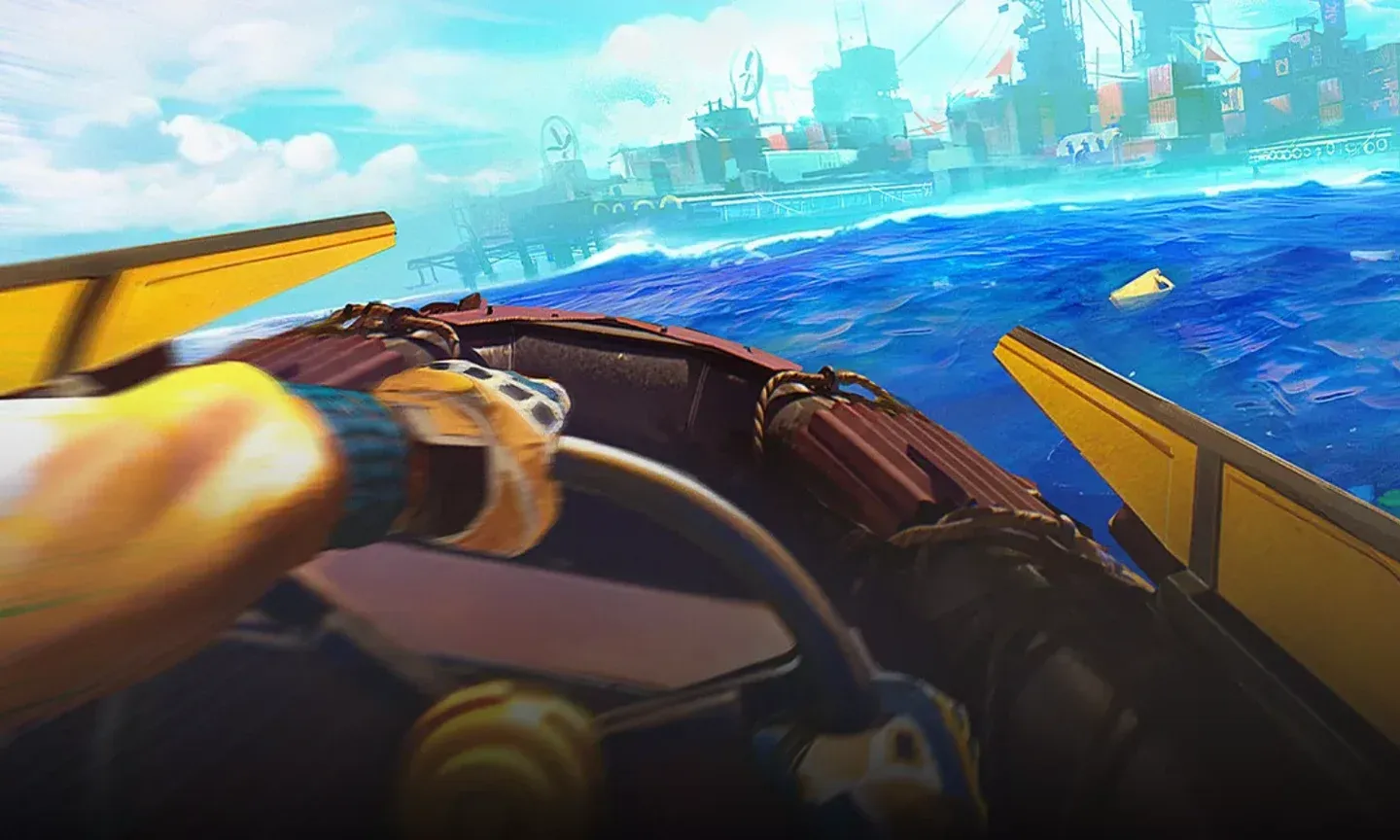 Yellow glow marks water scrap