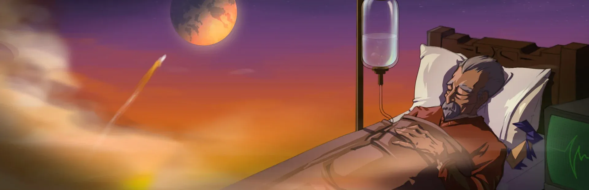 To the Moon Banner