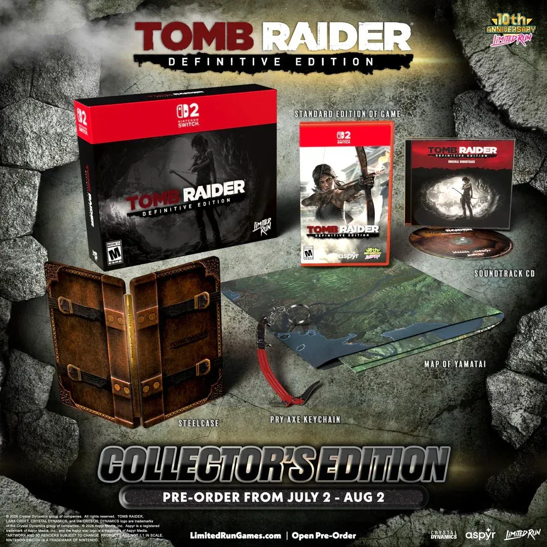 Tomb Raider: Definitive Edition Gets Physical Switch 2 Release via Limited Run
